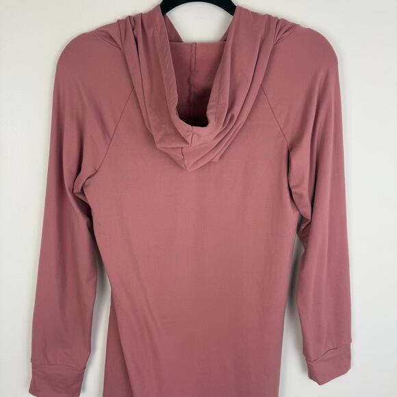 TMG New York Womens Girl Bubble Gum Queen Pearl Graphic Pink Hoodie Dress Medium - Picture 7 of 10